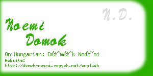 noemi domok business card